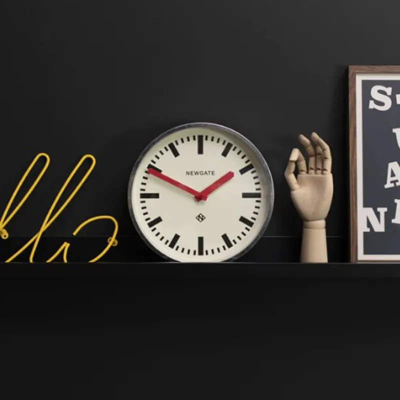 Newgate Luggage Clock in Galvanised Metal-2